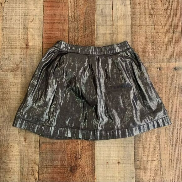 Gap girls size 4 iridescent silver gray skirt - Picture 1 of 5